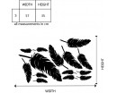 Feathers Vinyl Decal A Set of Feathers Vinyl Decals Modern Wall Art Sticker